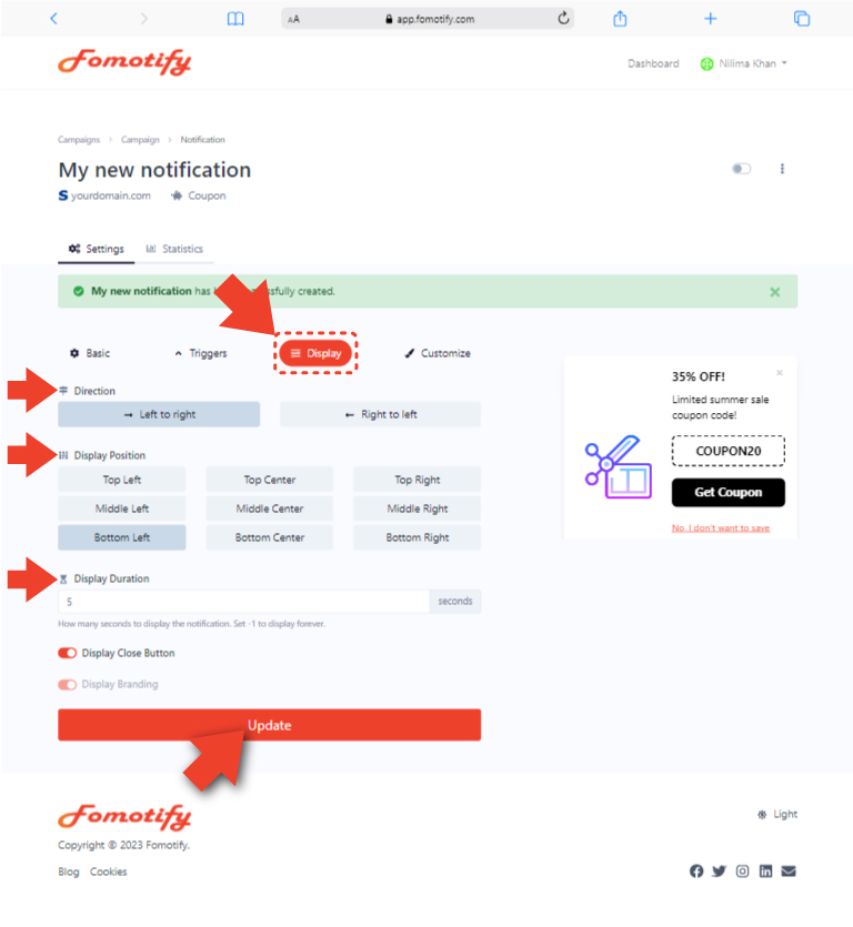 Display-Setup-feature